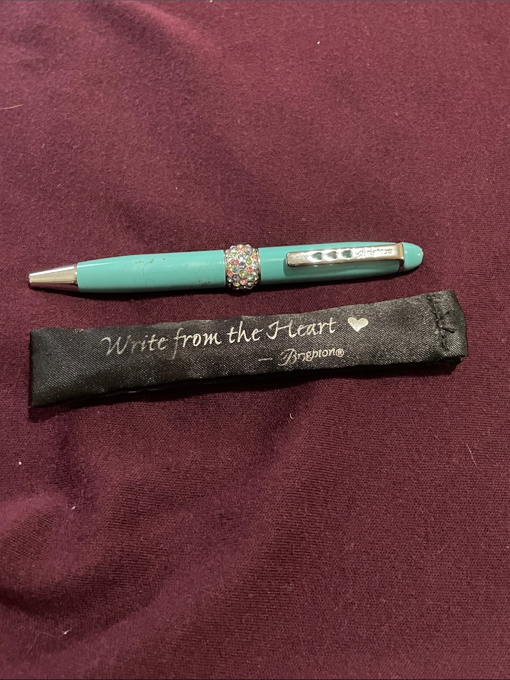 Brighton Turquoise Crystal Accent   Ballpoint Pen